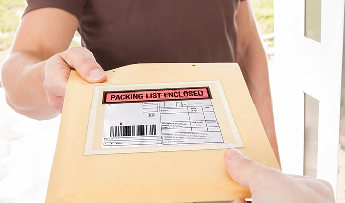 Packing List Envelopes