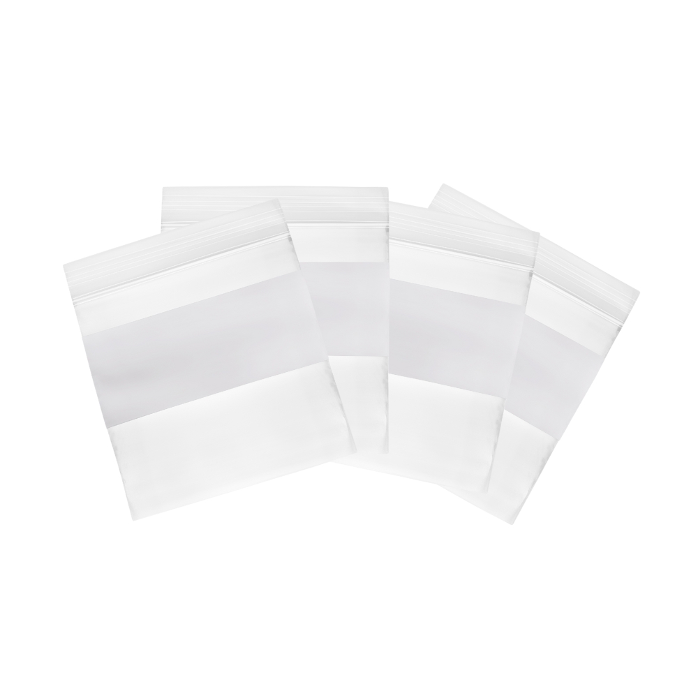White Block Poly Bags