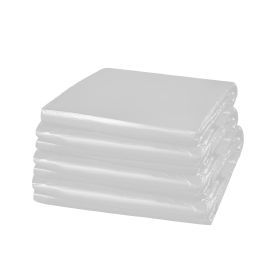 clear trash can liners flat seal