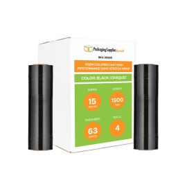 Colored Cast High Performance Hand Stretch Wrap Black Opaque 4 Qty