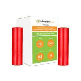 Colored Cast High Performance Hand Stretch Wrap Red Opaque 4 Qty