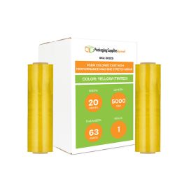 Colored Cast High Performance Machine Stretch Wrap Yellow Tinted 1 Qty