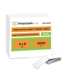 Fanfold Direct Thermal Labels 2000 Qty