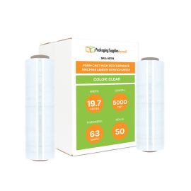 High Performance Machine Length Cast Stretch Wrap 50 Qty 63 Gauge