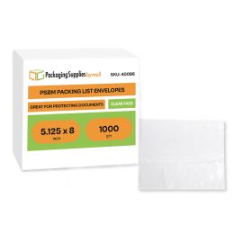 Packing List Envelopes 1000 Qty 5.125 Inch x 8 Inch