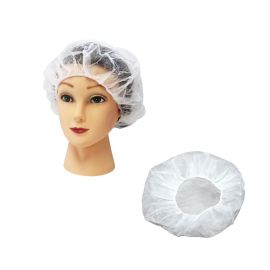 White Disposable Bouffant Caps
