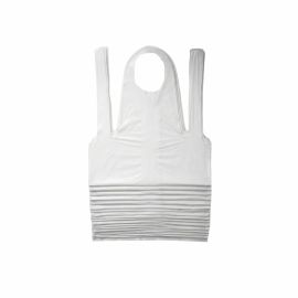 white disposable polyethylene aprons for workplace safety