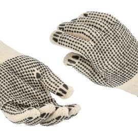 womens pvc double sided dotted gloves