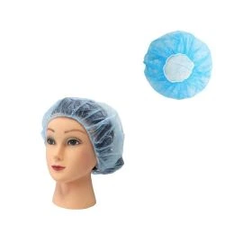 Blue Disposable Bouffant Caps