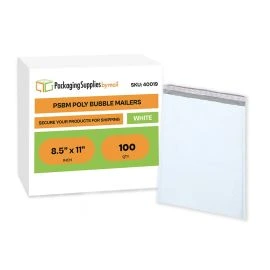 Bubble Poly Mailers 100 Pack 8.5 Inch