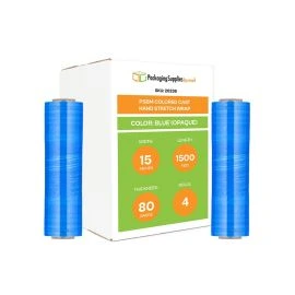 Colored Cast Hand Stretch Wrap Blue 4 Qty