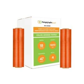Colored Cast High Performance Hand Stretch Wrap Orange Tinted 4 Qty
