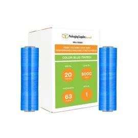 Colored Cast High Performance Machine Stretch Wrap Blue Tinted 1 Qty