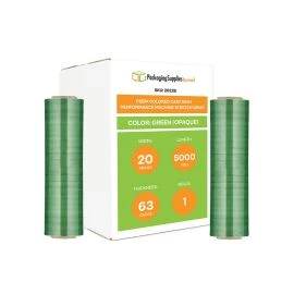 Colored Cast High Performance Machine Stretch Wrap Green Opaque 1 Qty