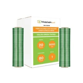 Colored Cast Machine Length Stretch Wrap Green Tinted 1 Qty
