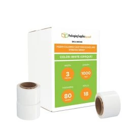 Colored Cast Mini Bundling Stretch Wrap White Opaque 18 Qty
