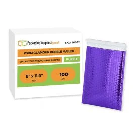 Glamour Bubble Mailers Purple 9 Inch