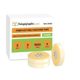 Hot Melt Clear Machine Length Tape 6 Qty