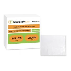 Packing List Envelopes - Clear Face - 5.5 x 7.5 Inch - 72000/Half Pallet