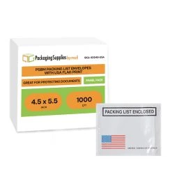 Packing List Envelopes With USA Flag Print 1000 Qty