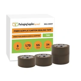 Tan Acrylic Carton Sealing Tape 24 Qty