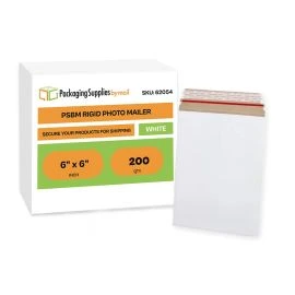White Rigid Mailers 200 Qty