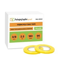 Yellow Poly Bag Tape 96 Qty