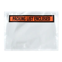 Packing List Enclosed Envelopes - Panel Face
