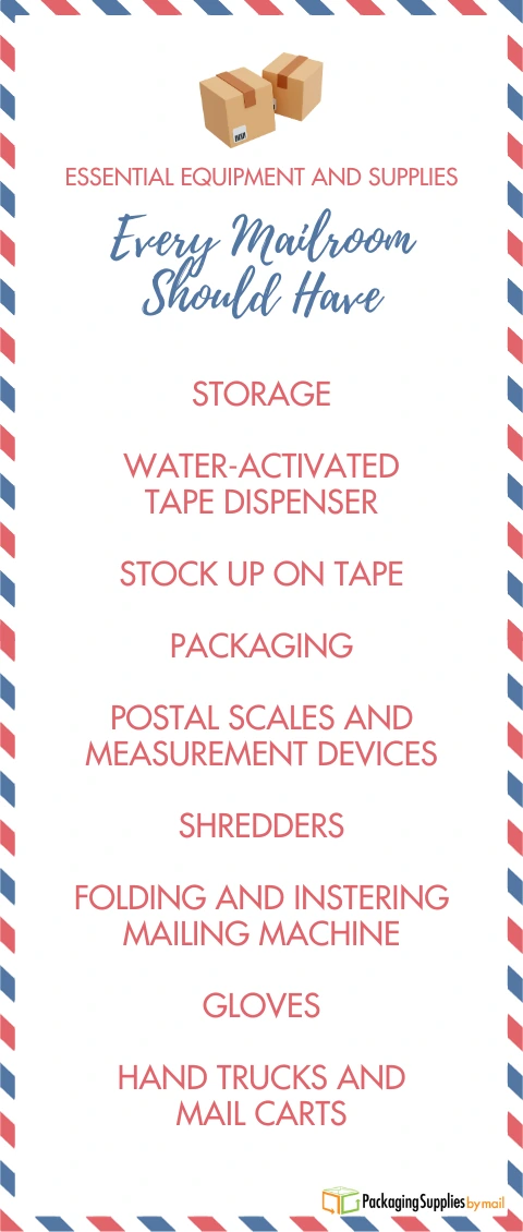 Essential Mailroom Equipment and Supplies