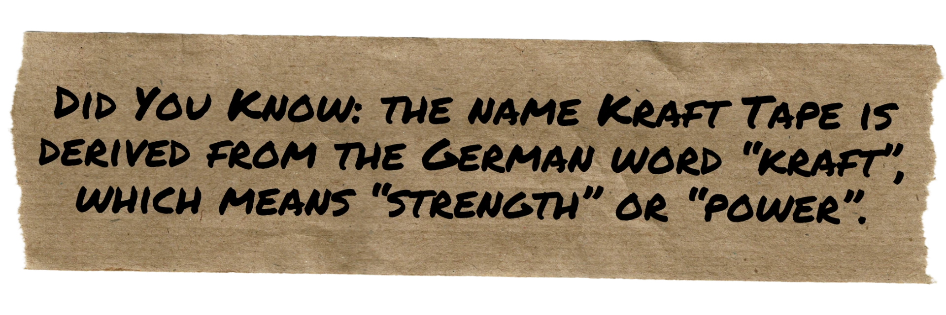 Origin of Kraft Tape