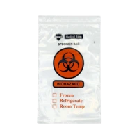 2 Wall Biohazard Specimen Bags