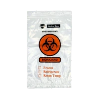 3 Wall Biohazard Specimen Bags
